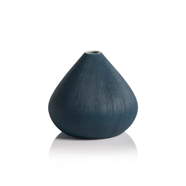 Blue Porcelain Vase 6.75”