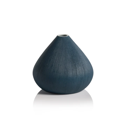 Blue Porcelain Vase 6.75”