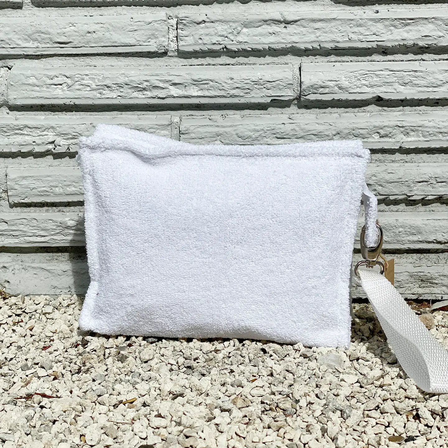 Small Terry Pouch Plastic Lined