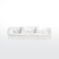3 Section Serving Tray Medium White Swirl