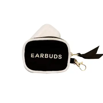 Earbuds/Airpods Case with Clasp, Black |