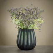 (Old)Green Glass Vase-Short
