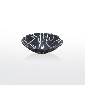 EVERYDAY BOWL MEDIUM BLK/WHITE SPLATTER