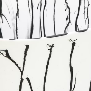 EVERYDAY MEDIUM BOWL WHITE/BLACK SPLATTER (11.4x3.5)