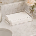 Scalloped Acrylic Guest Towel Napkin Holder