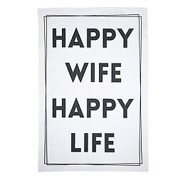 HAPPY WIFE TEA TOWEL