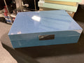 8x11 Box Blue Shagreen Silver