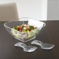 Square Salad Bowl with Servers