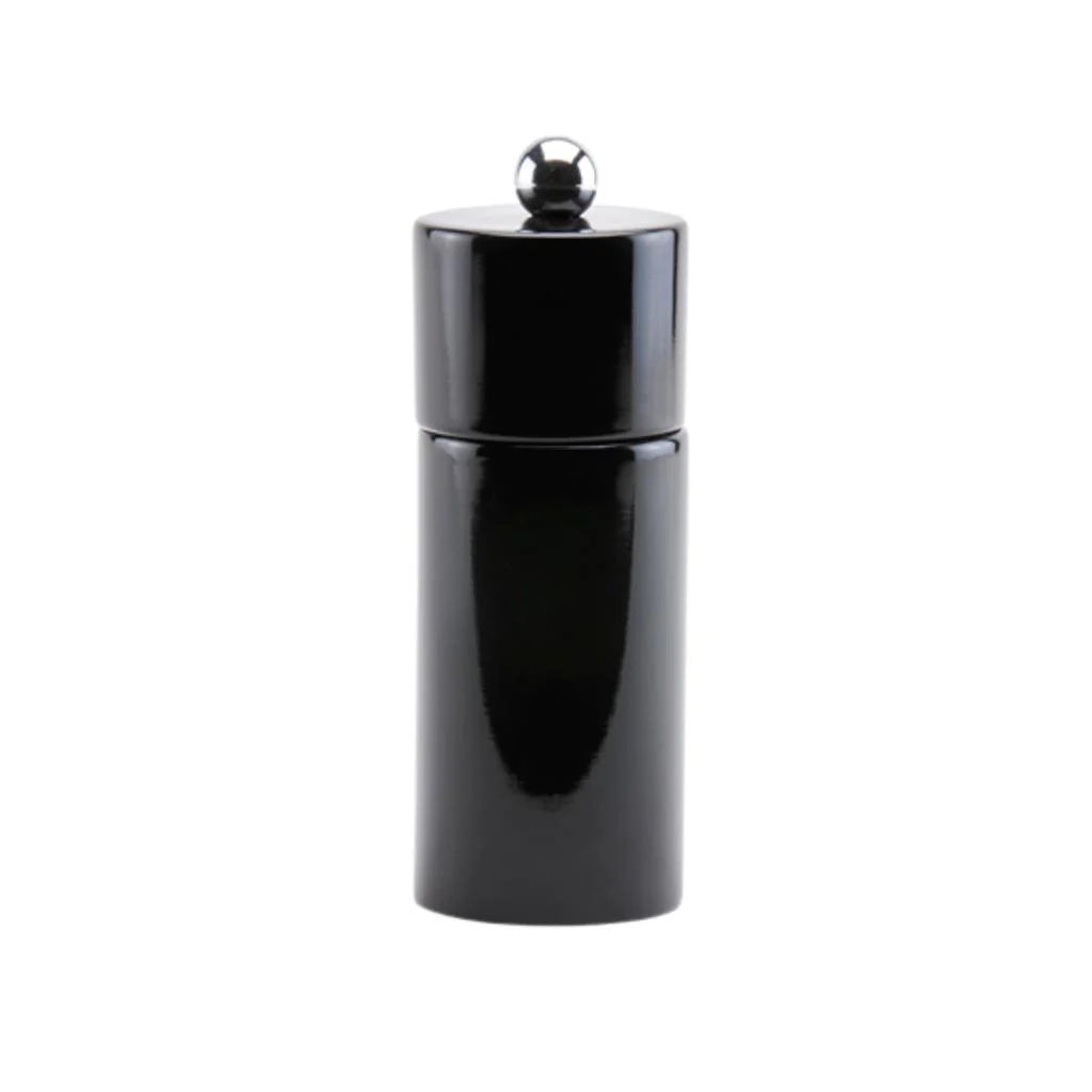 BLACK MINI COLUMN SALT OR PEPPER MILL