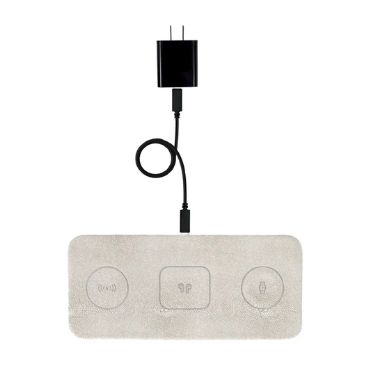 Ace 3 in 1 Portable Wireless Fast Charging Pad-White