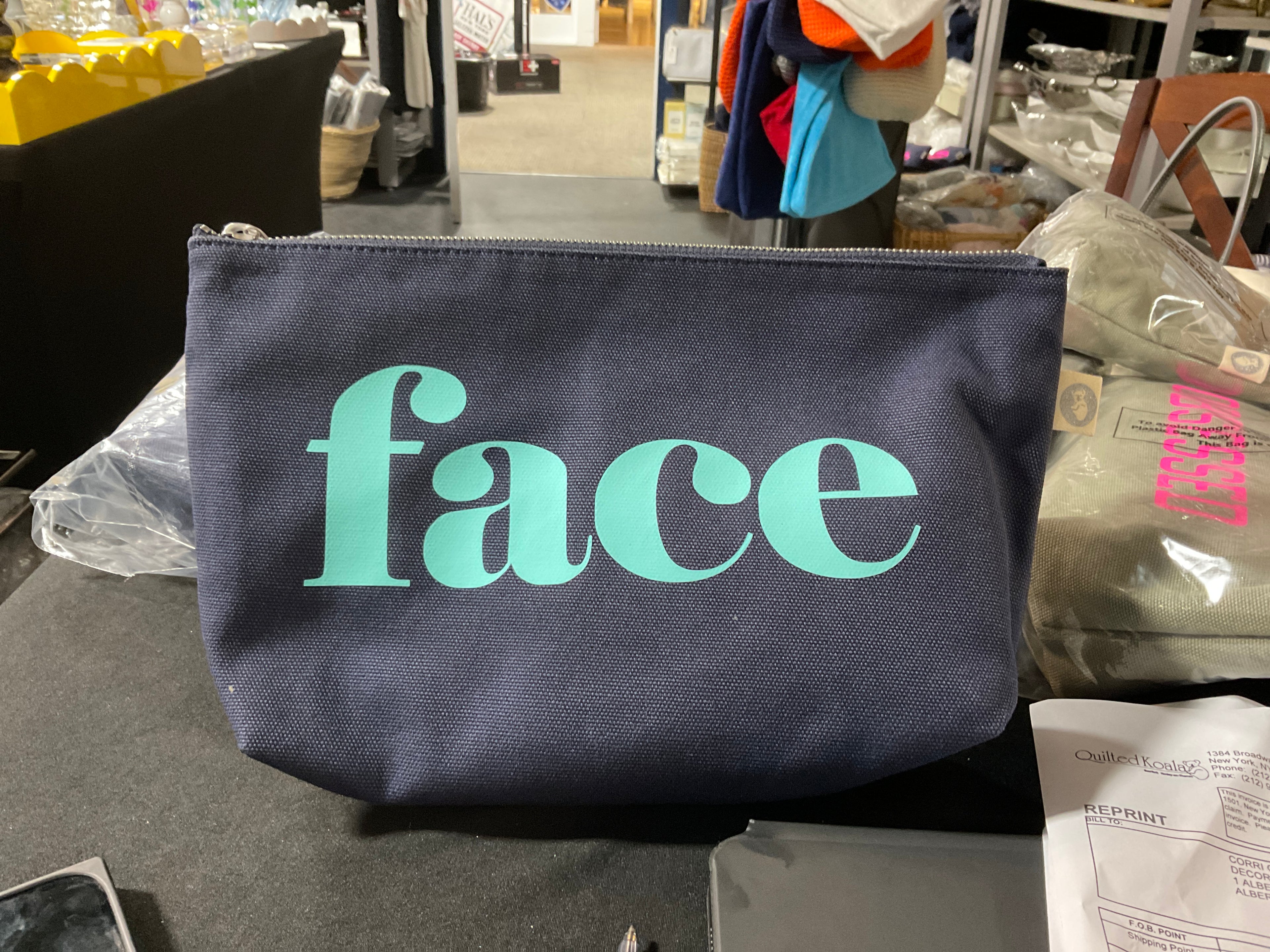 FACE NAVY BAG