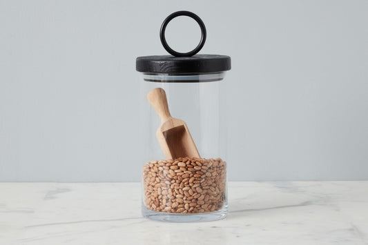 Black Iron Top Canister-Medium