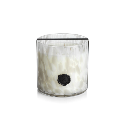 1 Wick White Opal Glass