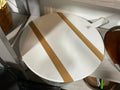White Round Charcuterie Board-Medium