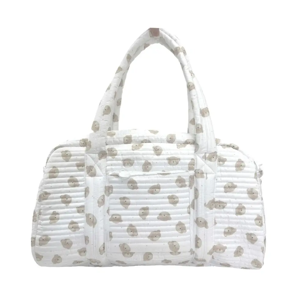 Quilted Grande Duffel - Teddy Bear