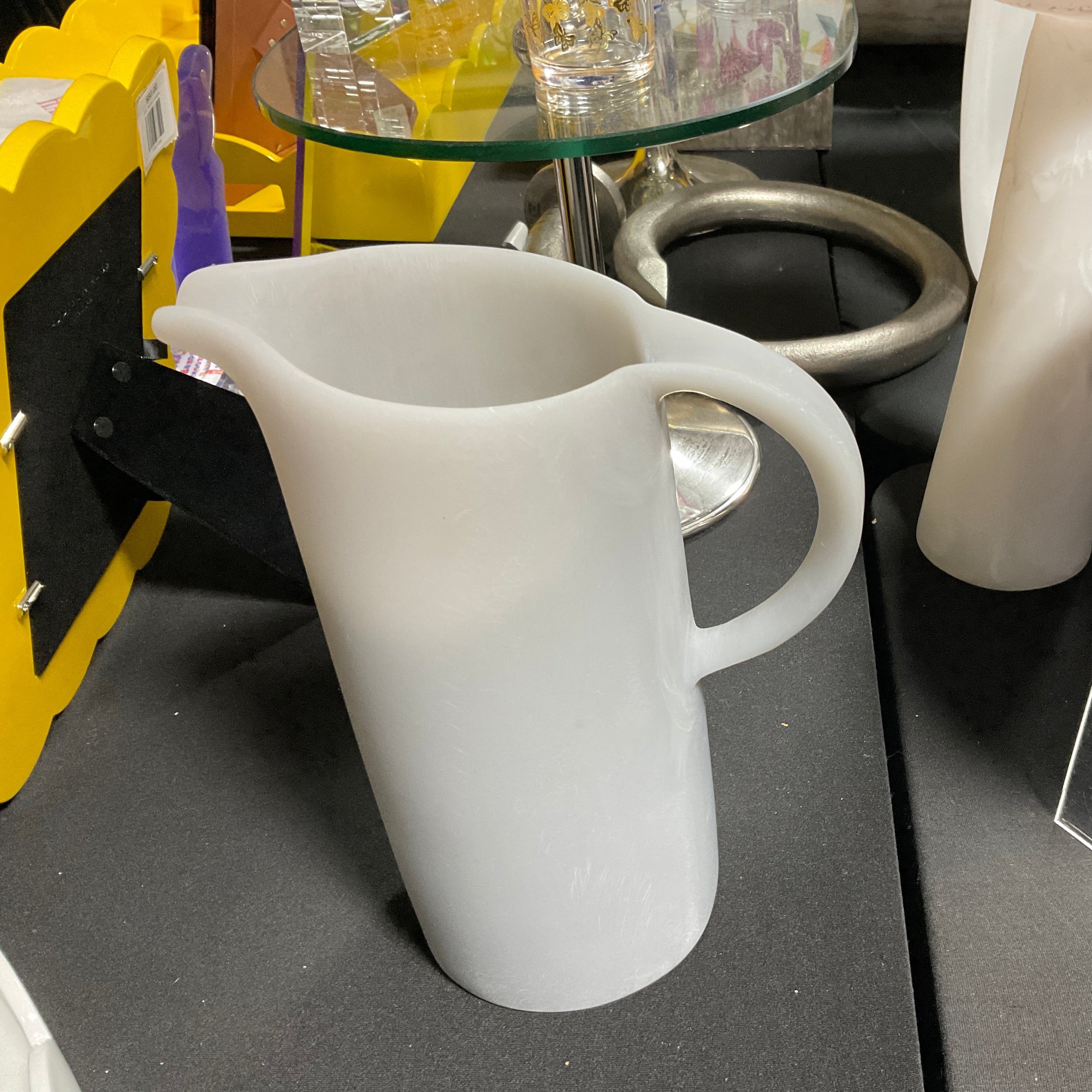 Grey Resin Pitcher