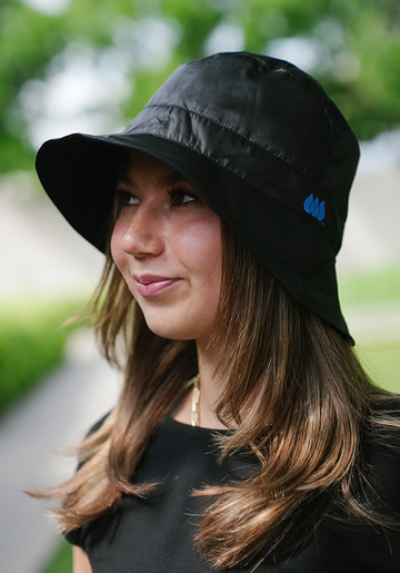 Black RAINCAP | Women's Bucket Hat