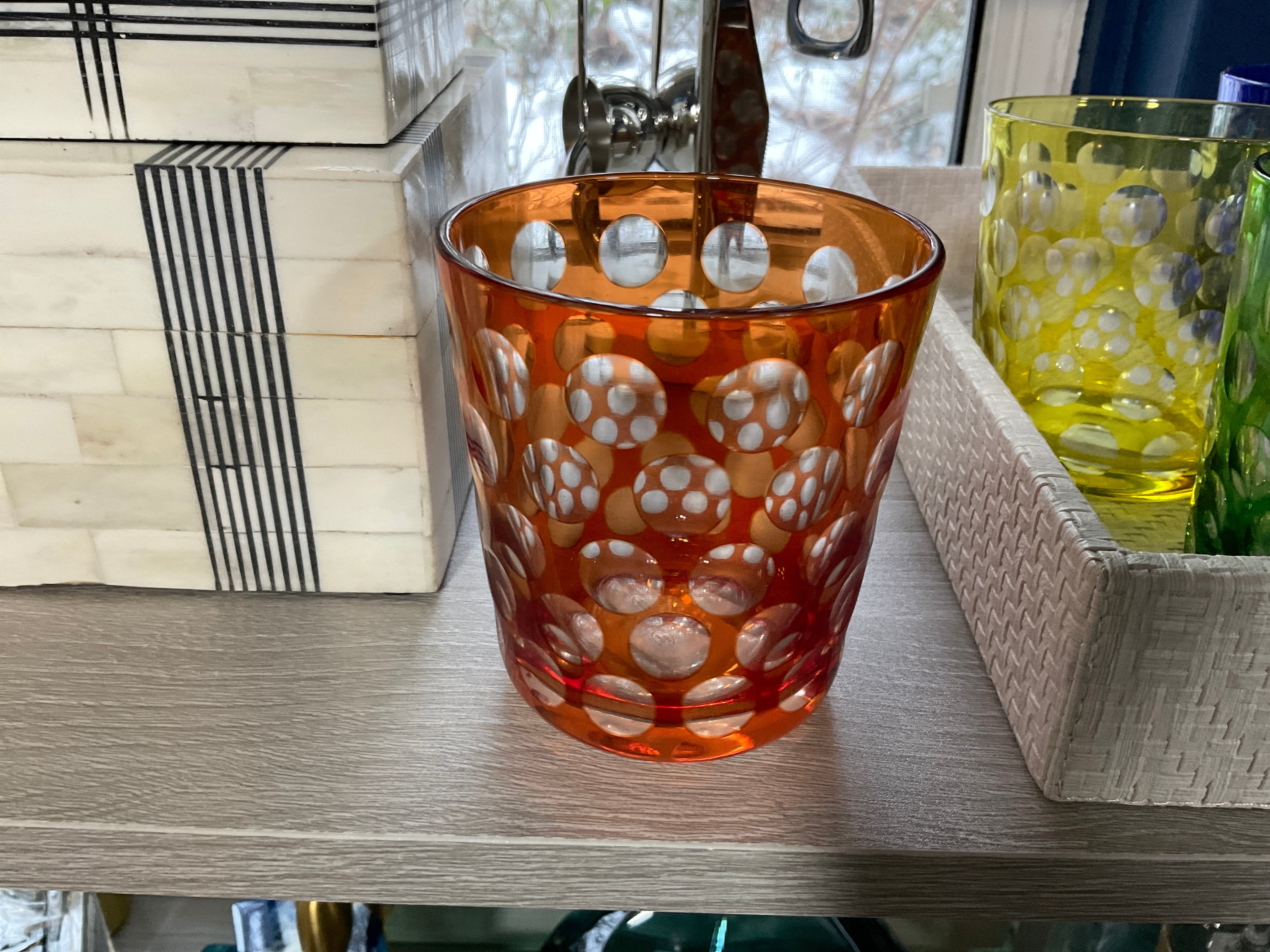 Melrose Rock Glasses-Orange