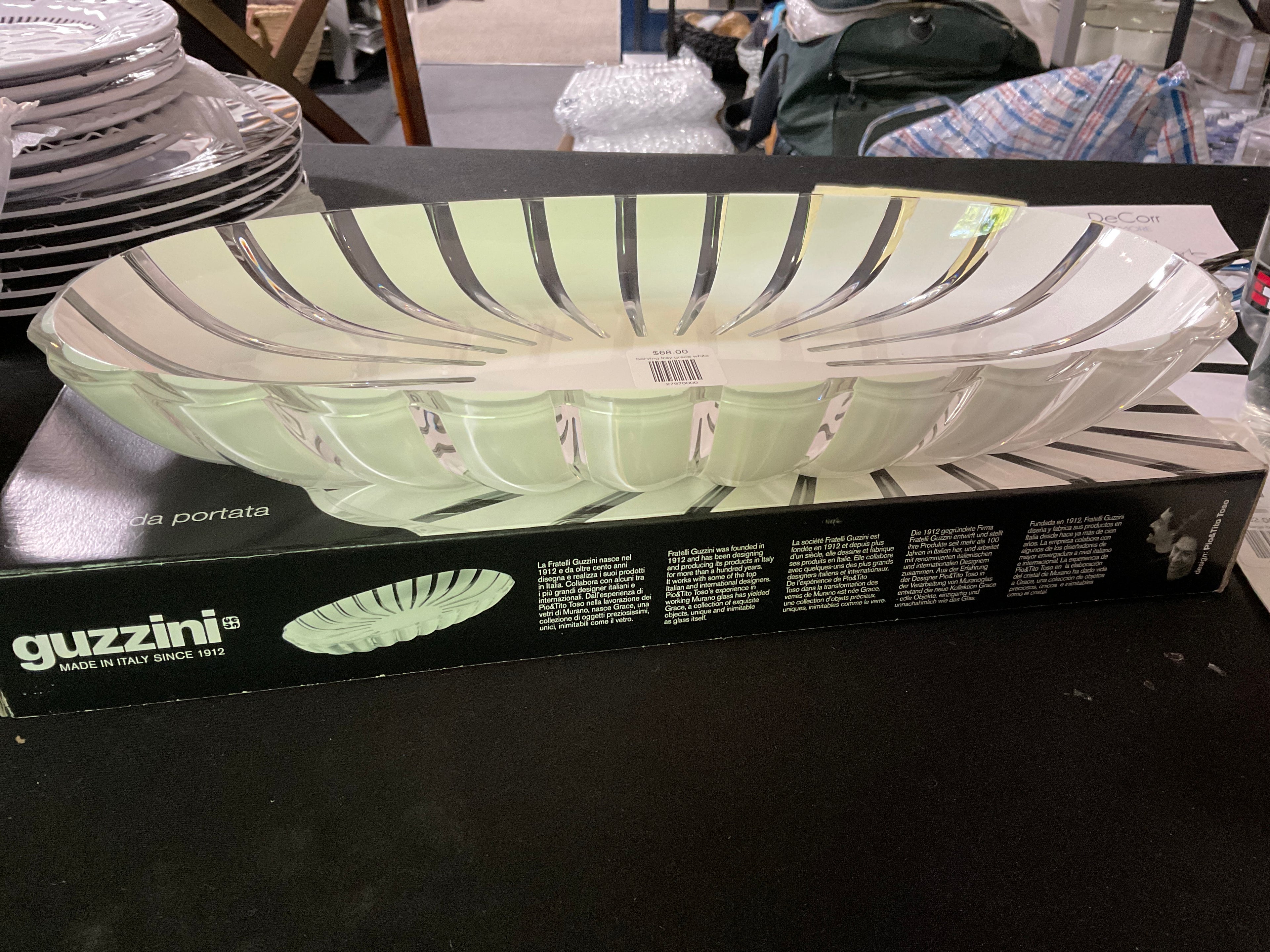 Grace Serving Tray-Clear