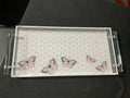 8 X 16 Tray With Design and Acrylic Handles