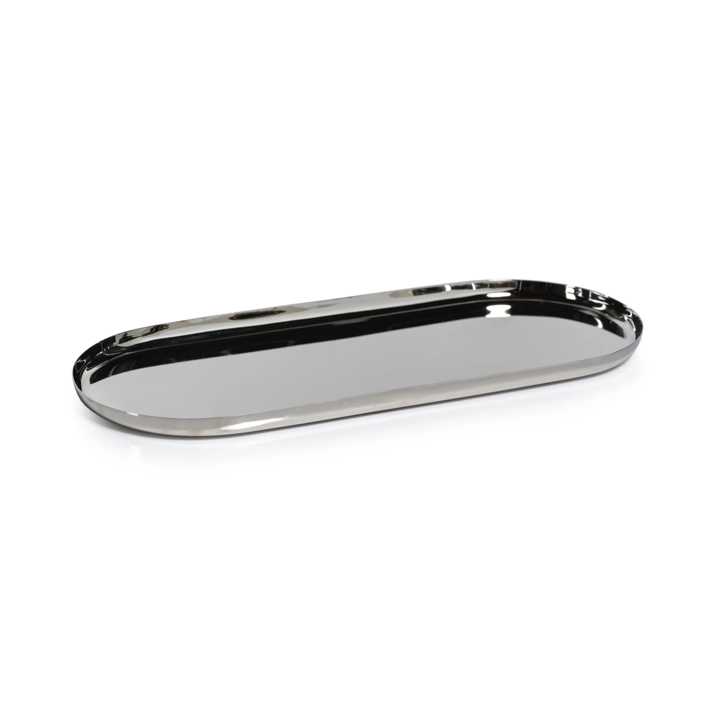 Park Lane Versatile Oval Tray - Polished Nickel - Extra Large