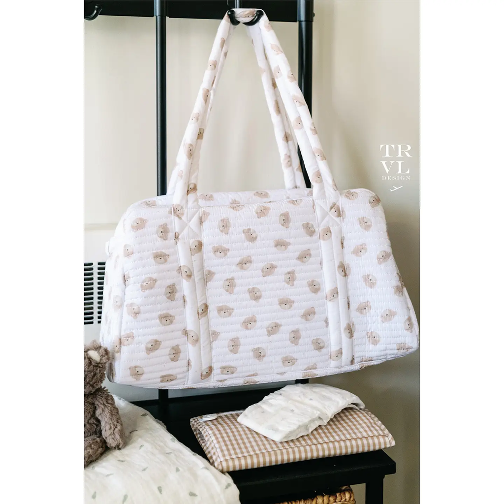 Quilted Grande Duffel - Teddy Bear