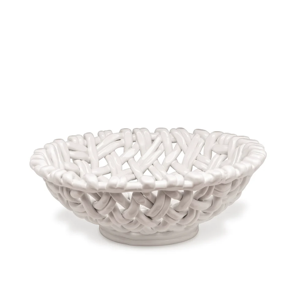 ROUND BASKET WHITE
