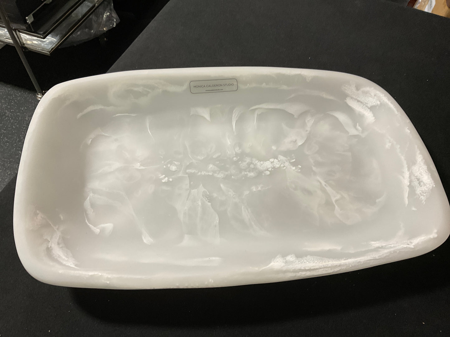 17” Rectangle Tray Alabaster