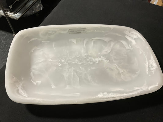 17” Rectangle Tray Alabaster