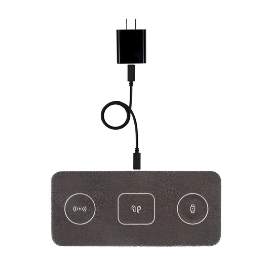 Ace 3 in 1 Portable Wireless Fast Charging Pad-Charcoal