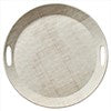 luxe linen 14 inch round tray