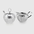 Silhouette Scalloped Cream & Sugar Set