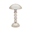 Cappuccino Lacquer Rechargeable Bobbin LED Lamp