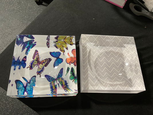 Acrylic Dish with Design