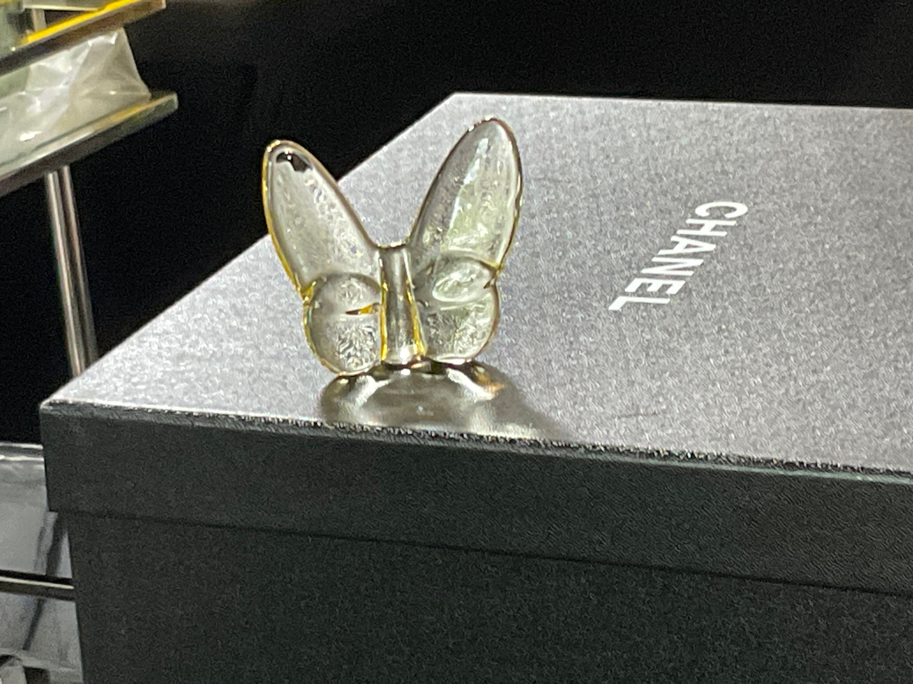 Large Crystal Butterfly Yellow