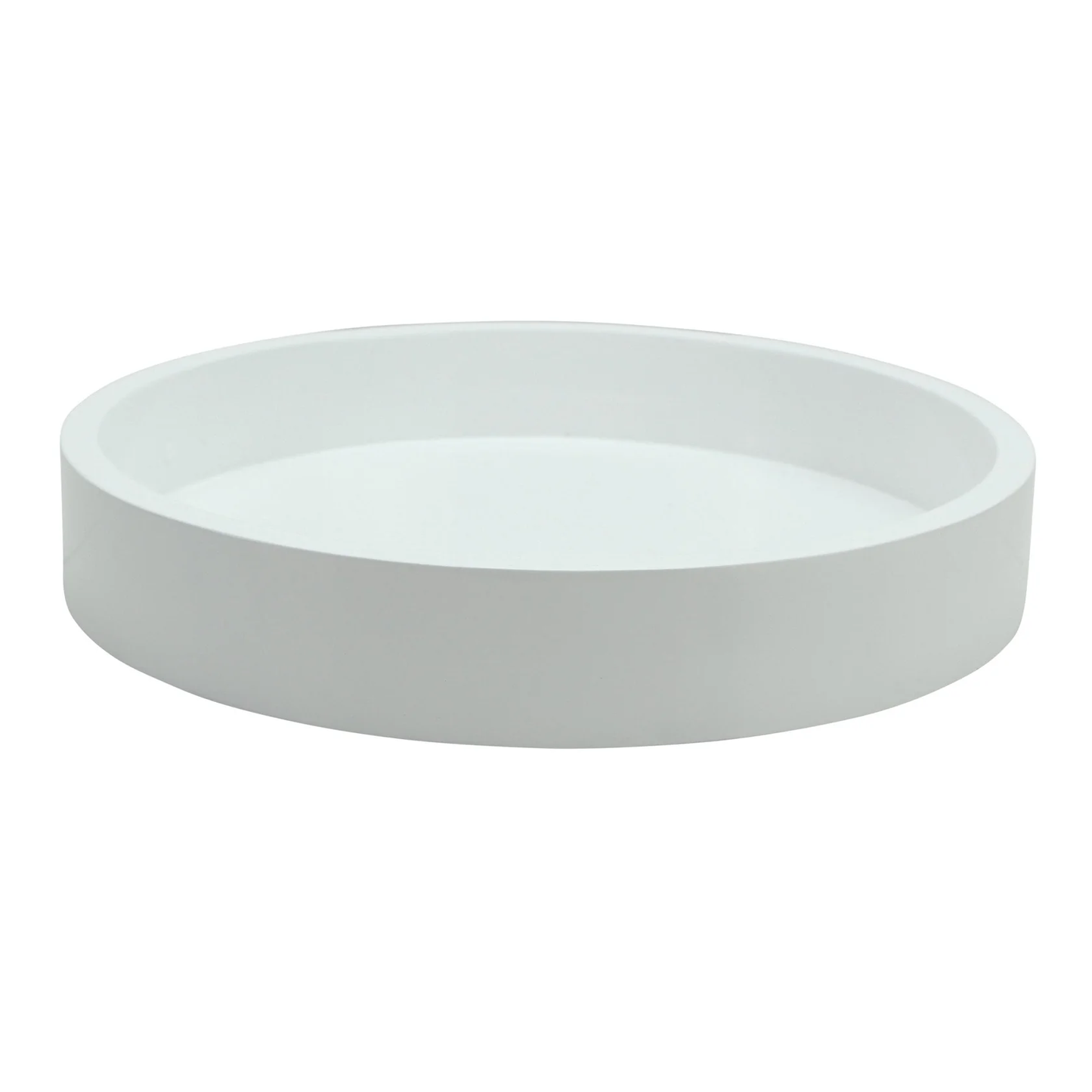 8.5 round white tray