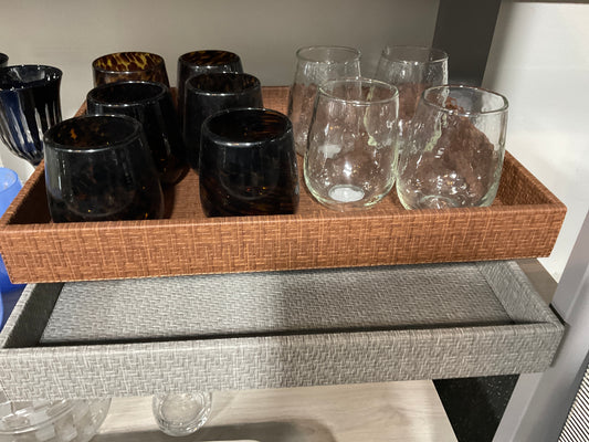 Wicker Tray Brown