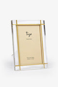 8 X 10 Lucite Frame-Gold Metal Design