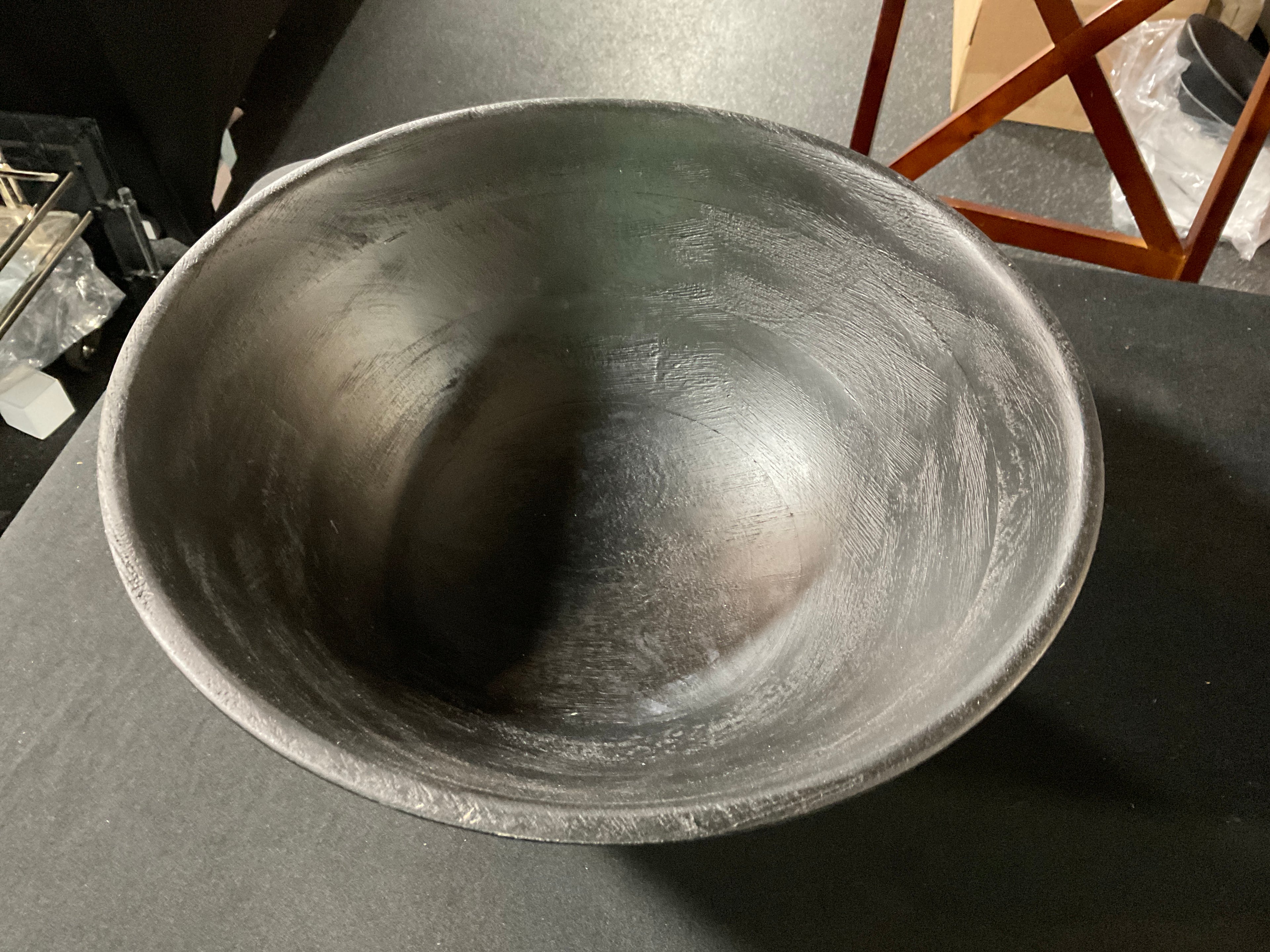 Black Mango Wood Bowl-Large