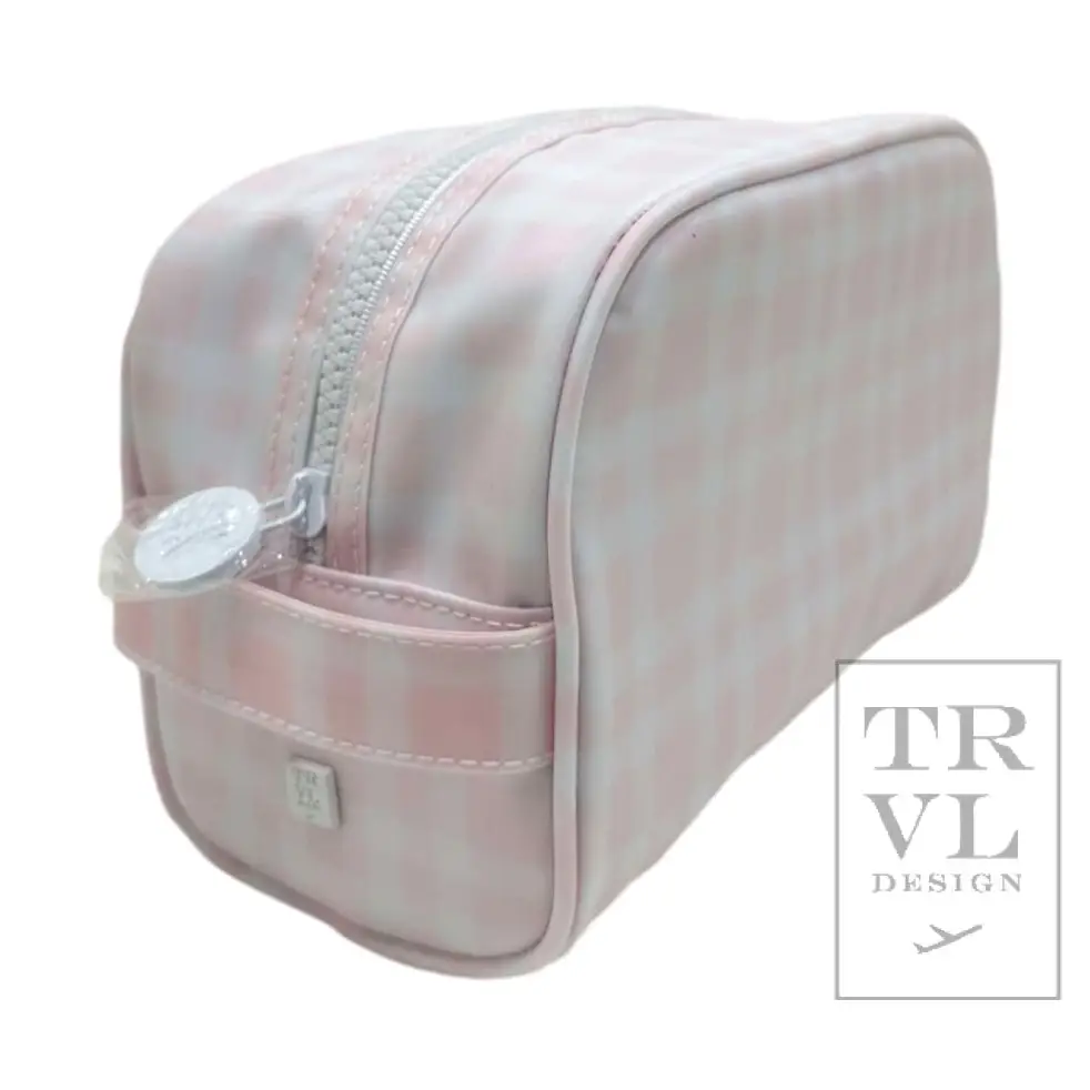 Stow It - Pimlico Plaid Pink Dopp Bag
