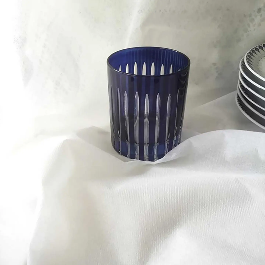 Blue Striped Drinking Glasses-Set of 6 VERSAILLE