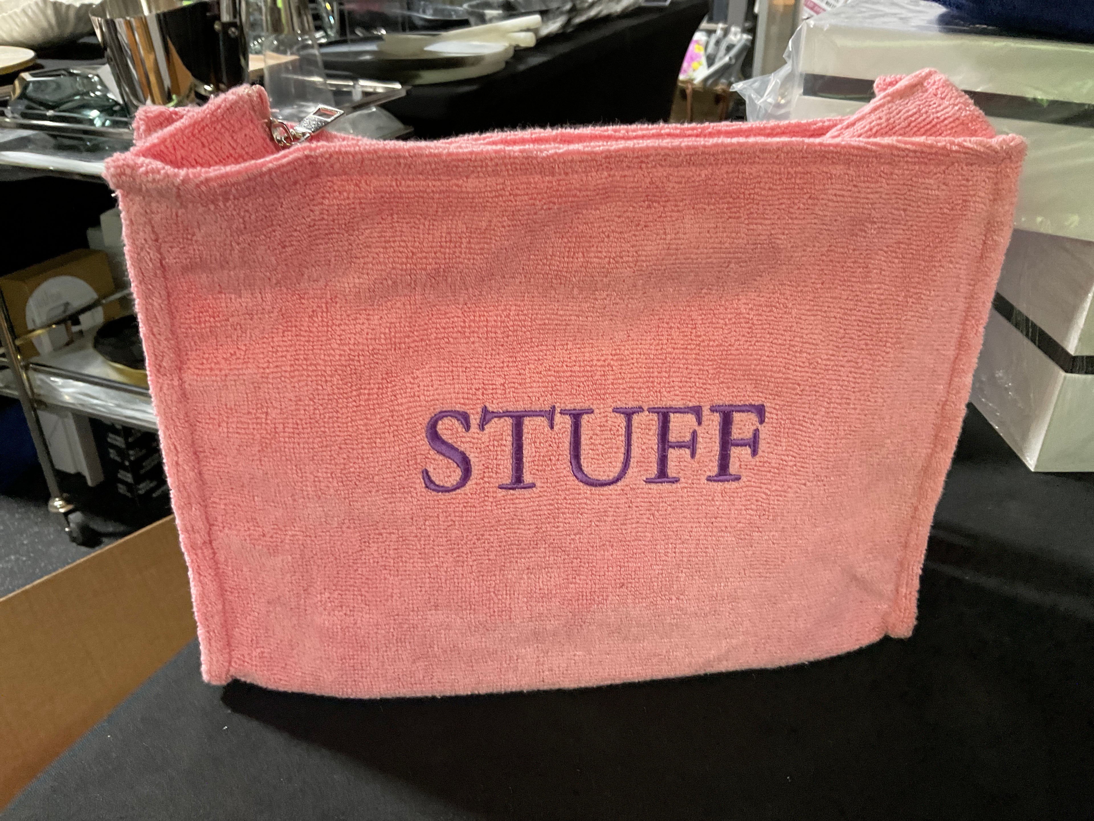 Large Terry Cosmetic with Embroidery