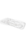 CLASSICAL RECTANGLE PLATTER WHITE SWIRL