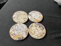 Coasters S/4 Mocha Swirl