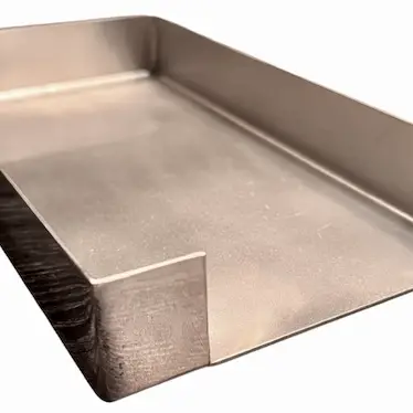 Silver guest towel tray