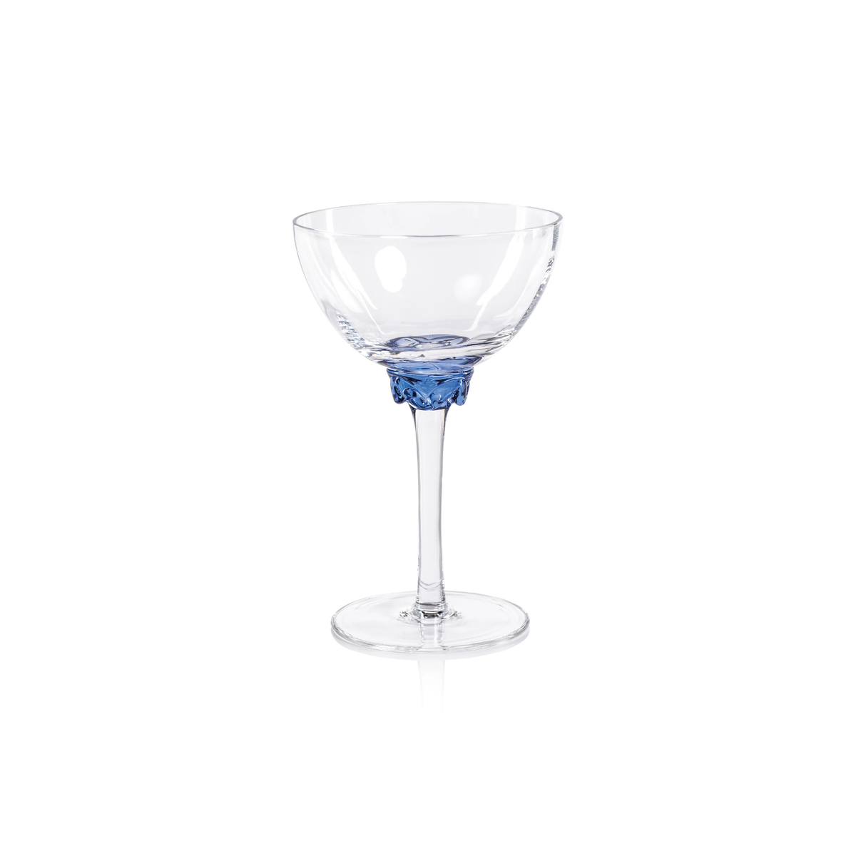 Colette Optic Glassware - Martini / Cocktail Glass - Sapphire Blue