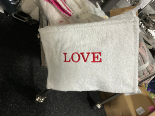 Small Terry Cosmetic with Embroidery