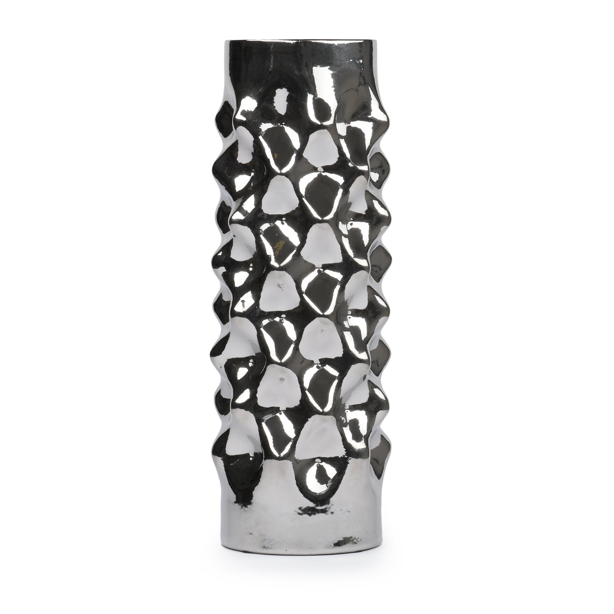 MALIBU LARGE SILVER VASE