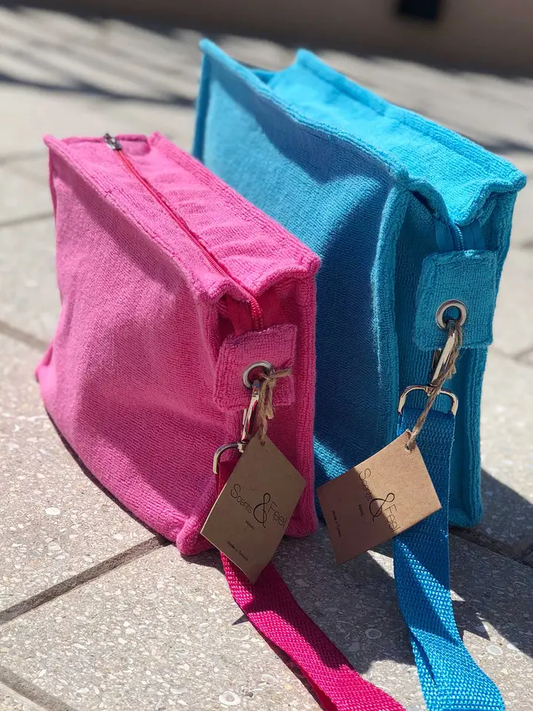 Small Terry Pouch Plastic Lined