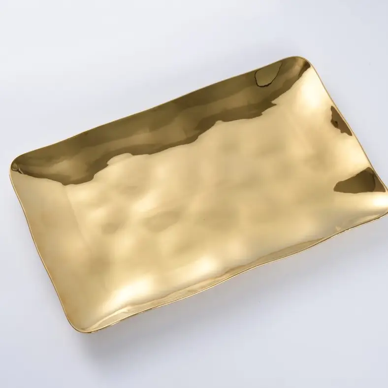 Gold Rectangular Tray